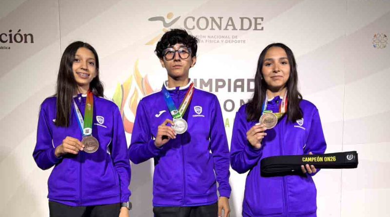 Chihuahua suma oro, plata y bronce en el Taekwondo de la  Olimpiada Nacional CONADE 2026